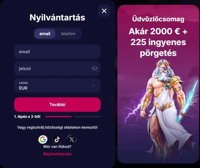 NV Casino Regisztráció